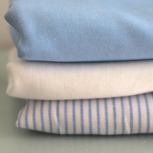 REDUCED Ökotex cotton fabric pastel blue light blue plain uni fabric cotton image 2