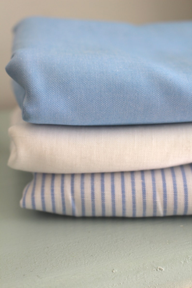 REDUCED Ökotex cotton fabric pastel blue light blue plain uni fabric cotton image 2