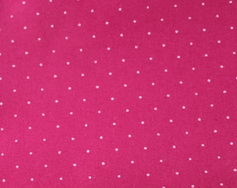 Baumwollstoff magenta  Pünktchen ~ Punkte polka  dots Trachtenstoff Dirndlstoff