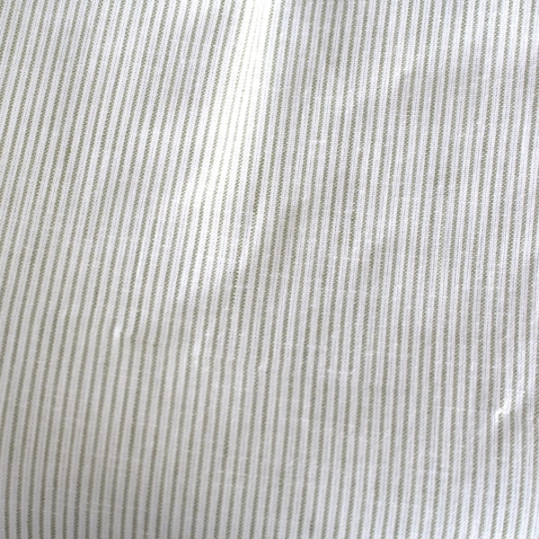 Linen fabric Ökotex olive fine striped 125 g/m2 ~ linen summer linen