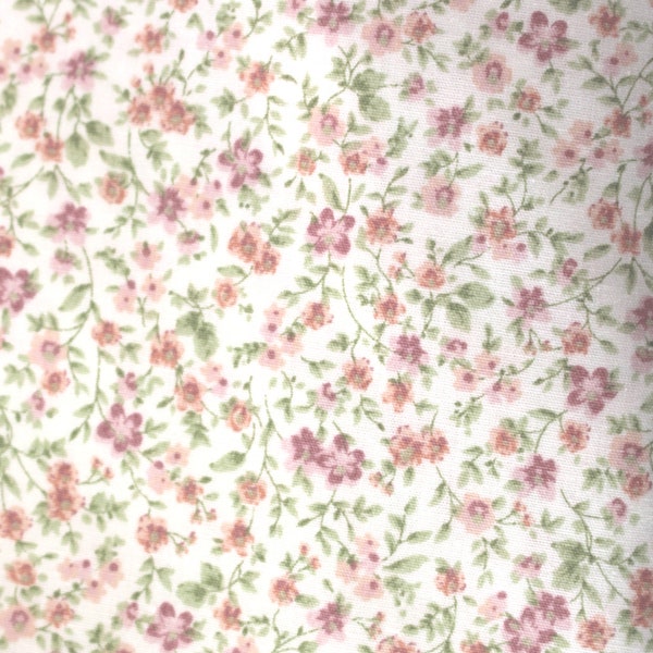 148 x 170 cm morceau restant de tissu coton ~ coton Petites Fleurs rose Ökotex Popeline Florencia