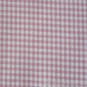 R cotton fabric powder pink small checked (check size 0.15 x 0.2 cm) Vichy checked