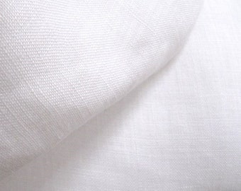 Linen soft 160 g/m2 ~ Linen fabric snow white