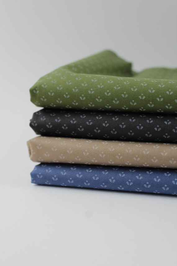 Dark Gray Dirndl Buds Cotton Fabric Dirndl UK