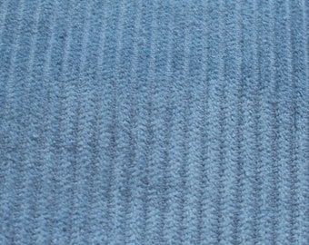 Cord Breitkord  taubenblau ~ Ökotex ~ Stoff 100 % Baumwolle  ~ 280 g/m2, Kord blau