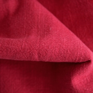 Linen tomato red stonewashed 250 g/meter ~ linen fabric red