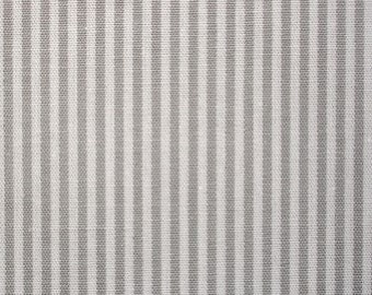 Ökotex cotton fabric ~ fine striped stripes grey and white ~ stripe width 0.15 cm