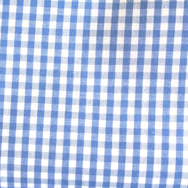 Baumwollstoff  Ökotex himmelblau klein-kariert (Karogröße 0,25 x 0,3 cm) Vichy kariert blau Karo