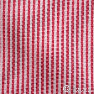 Cotton fabric ~ stripes red and white ~ stripe width 0.15 cm ~ fine stripes Ökotex