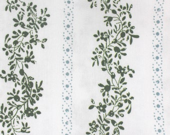 white dark green pale blue apron fabric cotton fabric dirndl