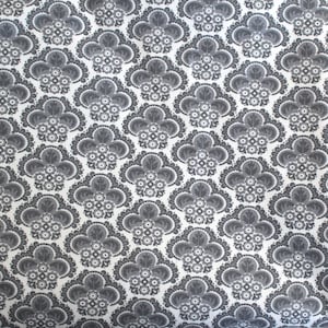 Cotton fabric Ökotex ~ gray retro ~ series floral vintage pattern
