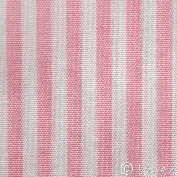 Cotton fabric Ökotex ~ stripes pink and white ~ stripe width 0.25 cm