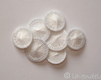 Laundry buttons ~ twine buttons ~ white diameter 15 mm ~ 10 pieces/pack~ buttons