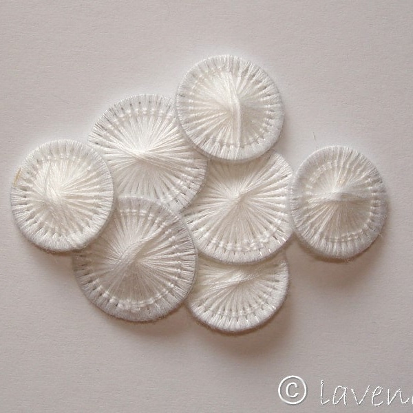 Laundry buttons ~ twine buttons ~ white diameter 15 mm ~ 10 pieces/pack~ buttons