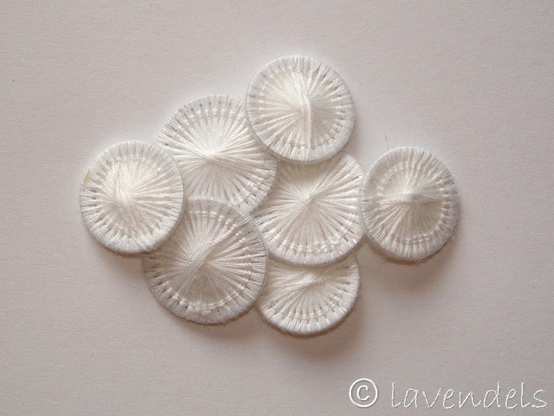 Laundry buttons twine buttons white diameter 15 mm 10 pieces/pack buttons image 1