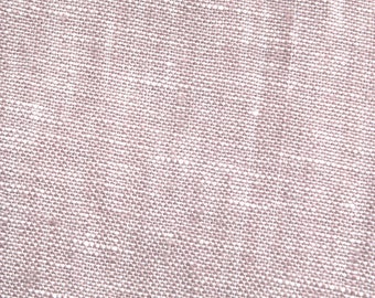 38 x 138 cm - Reststück - Leinen weich gr 160 g/m2 ~ Leinenstoff rosé  altrosa rosa