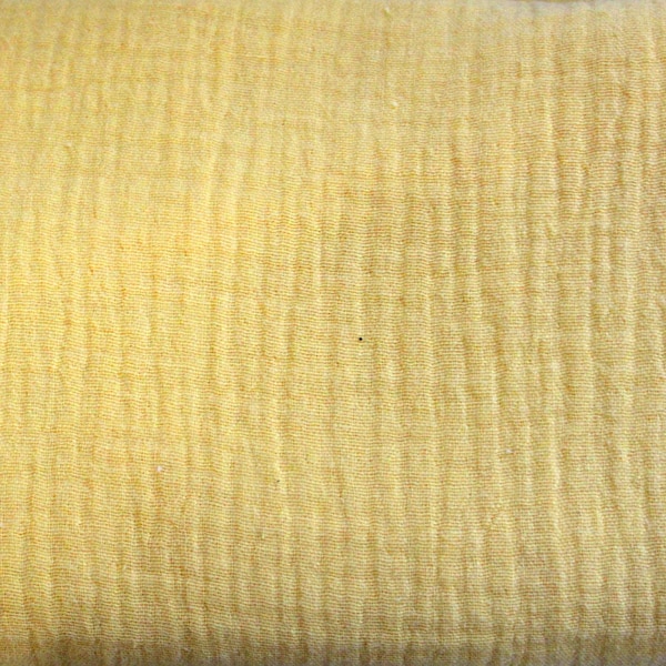 Muslin Gauze GOTS ~ sunny yellow ~ cotton - light as a feather yellow