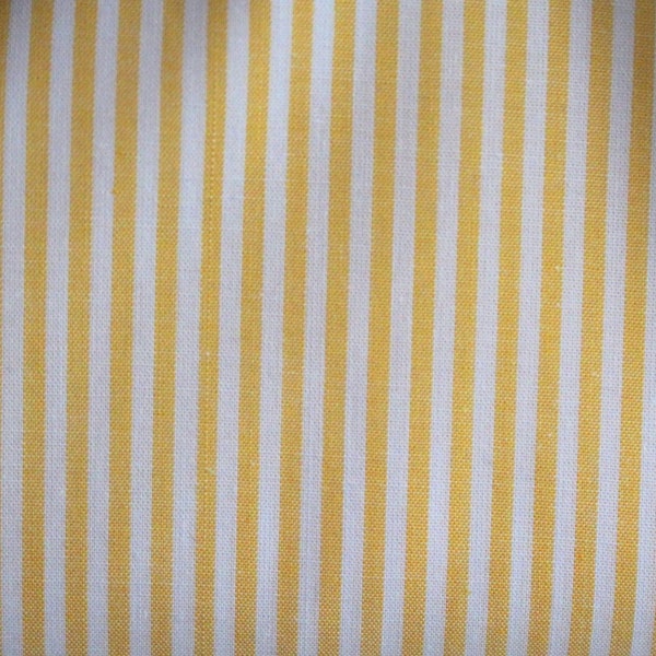 Cotton fabric Ökotex ~ stripes sunny yellow ~ stripe width 0.3