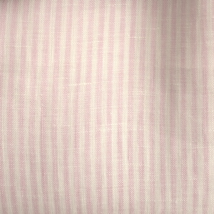 Linen fabric Ökotex pink white striped 125 g/m2 ~ Linen summer linen