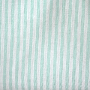 Tessuto di cotone Ökotex ~ Righe menta e bianco ~ Larghezza striscia 0,3