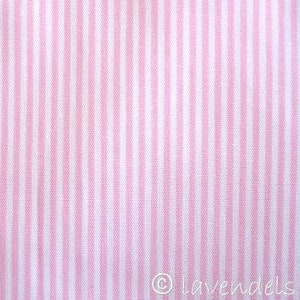 Baumwollstoff Streifen rosa und weiß Streifenbreite 0,15 cm feiner Streifen Bild 1