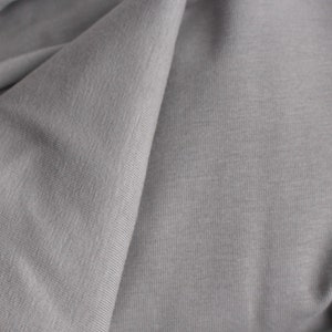 REDUCED GOTS Jersey taupe cotton with elastane beige grey