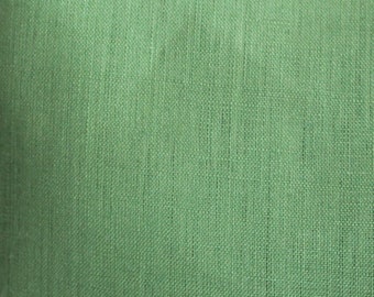 R - Ökotex Leinen farngrün 125 g/m ~ Leinenstoff uni grün