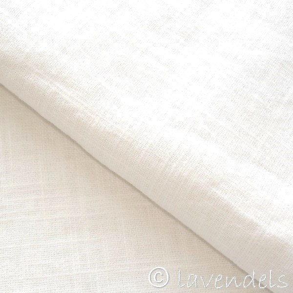 Softened White Linen Fabric, MEDIUM WEIGHT White Linen, 190 GSM, Washed  Linen Fabric by the Meter, Linen Fabric by the Yard, for Clothes 