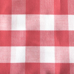 Cotton fabric Sweden check light red check size 2.0 x 2.4 cm) checked Ökotex