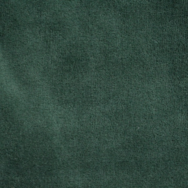 tejido Nicki verde oscuro algodón terciopelo verde por el metro