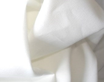 Tissu en coton Ökotex tissu uni blanc neige popeline de coton