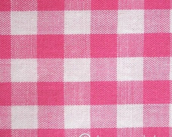 Baumwollstoff pink großkariert (Karogröße 0,9 x 1 cm) kariert