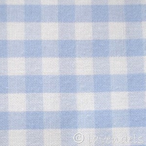 Baumwollstoff hellblau großkariert Karogröße 0,5 x 0,5 cm kariert Bild 1