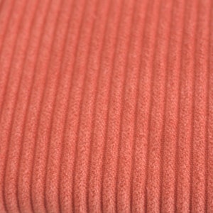 34 x 112 cm Remnant Cord Wide Cord Pumpkin ~ Ökotex ~ Fabric 100% Cotton ~ 280 g/m2, Cord Red Orange