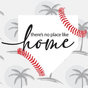 There's No Place Like Home - Digital SVG and PNG for Vinyl