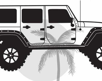 Download 4 Door Jeep Svg File Etsy Nz
