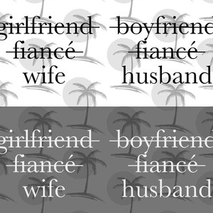 Vriendin Verloofde Vrouw; Boyfriend Fiancé Husband - Digitale SVG en PNG voor Vinyl