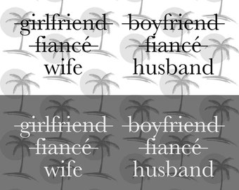 ガールフレンドの婚約者の妻、ボーイフレンドの婚約者の夫 - ビニール用のデジタル SVG と PNG