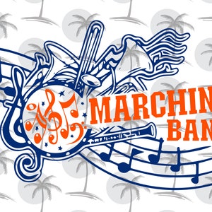 Mascot/Marching Band - with Letters to Customize - Digital SVG for Vinyl