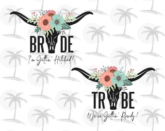 Bride Tribe Boho - カラー - デジタル PNG ビニールのみ