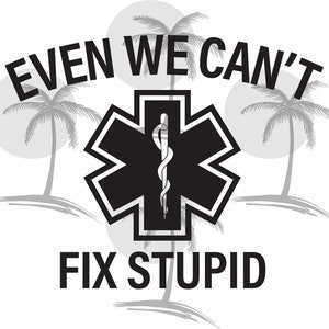 Zelfs we kunnen niet fix Stupid EMS Digitale SVG voor Vinyl