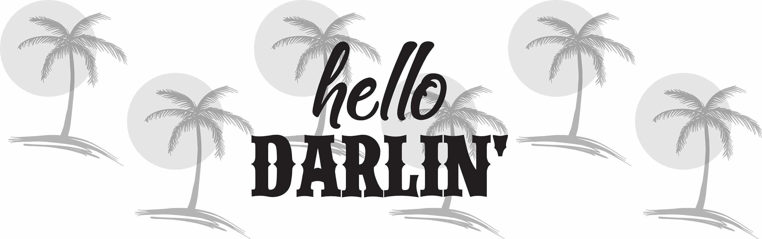 Hello Darlin' Digital SVG and PNG for Vinyl | Etsy