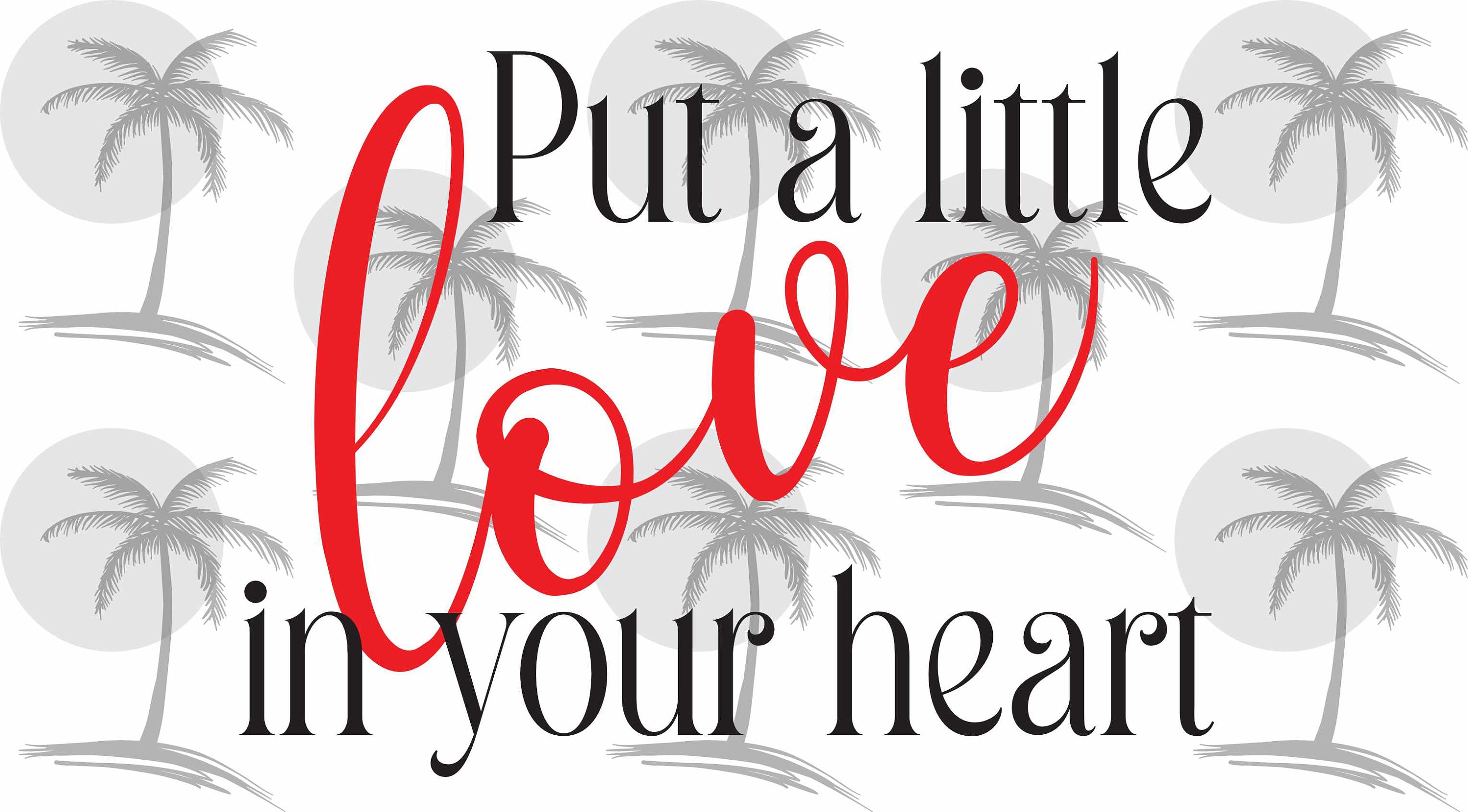 Put a Little Love in Your Heart Digital SVG and PNG for Etsy