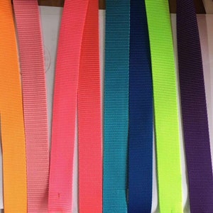 belt strap Nylon Webbing Purse Webbing Pet Collar 10 colors option image 1