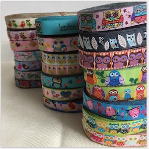 Woven Ribbon for dog clip making 21 patterns option