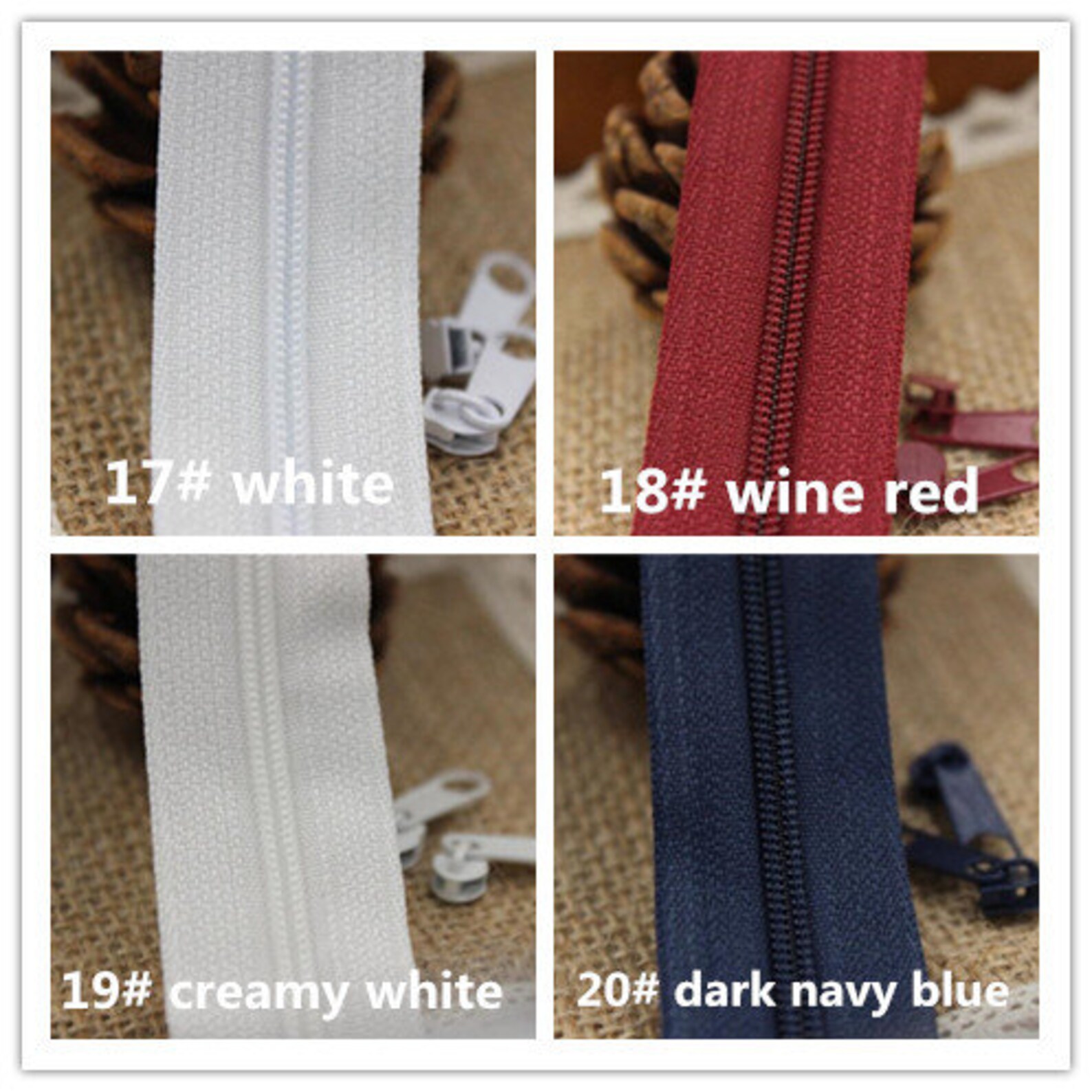 Zipper Number 3 Endless Each Meter Offer 5 Pcs Zips Color Etsy