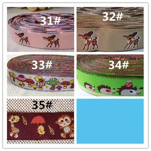 Woven Ribbon jacquard ribbon dog clip 35 patterns option image 8