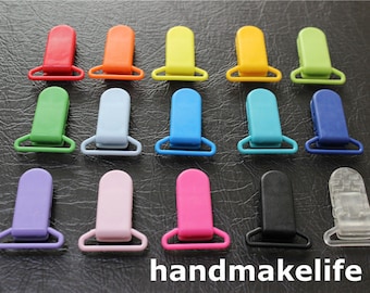 15 pcs Bib Clips Pacifier Clip Plastic passing 2.5cm