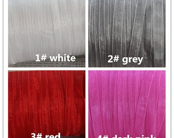 10 mètres ruban organza couleur au choix  7mm