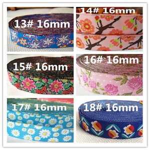 Woven Ribbon jacquard ribbon dog clip making 18 patterns option image 5